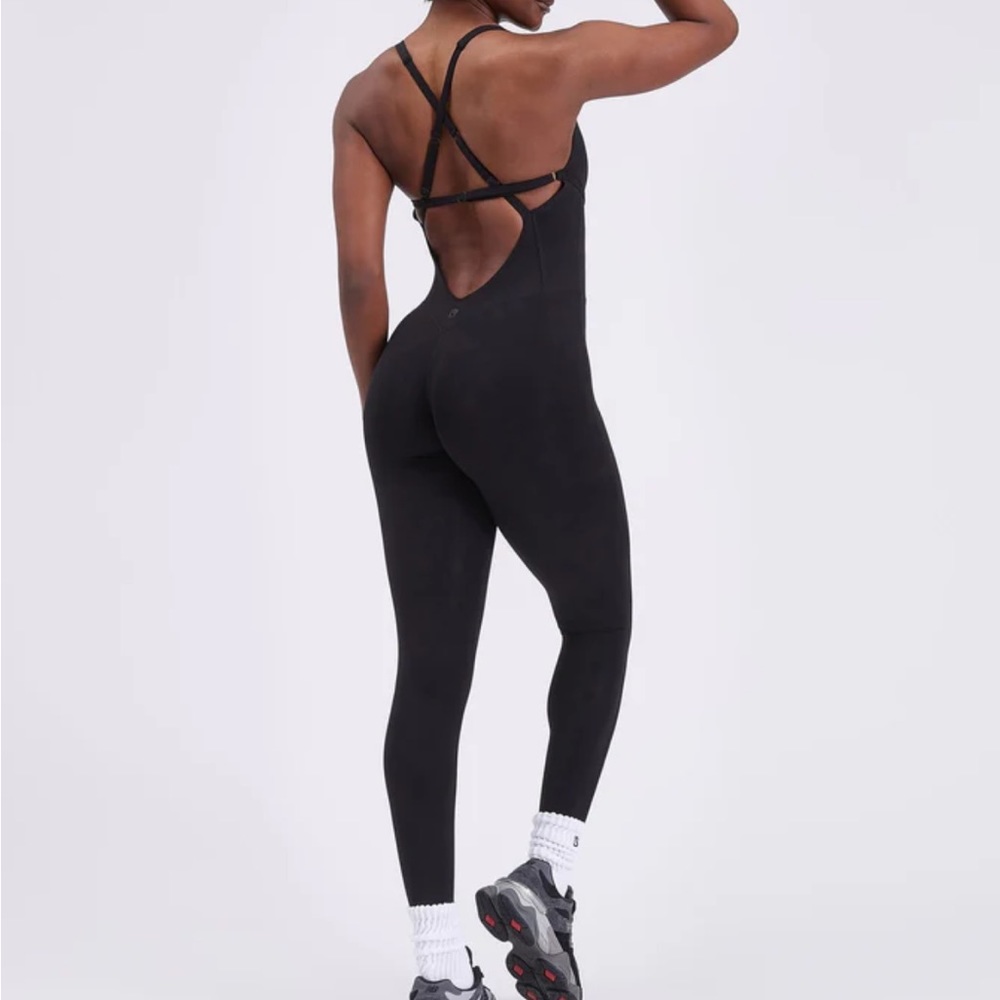BuffBunny Black Strappy Back Jumpsuit